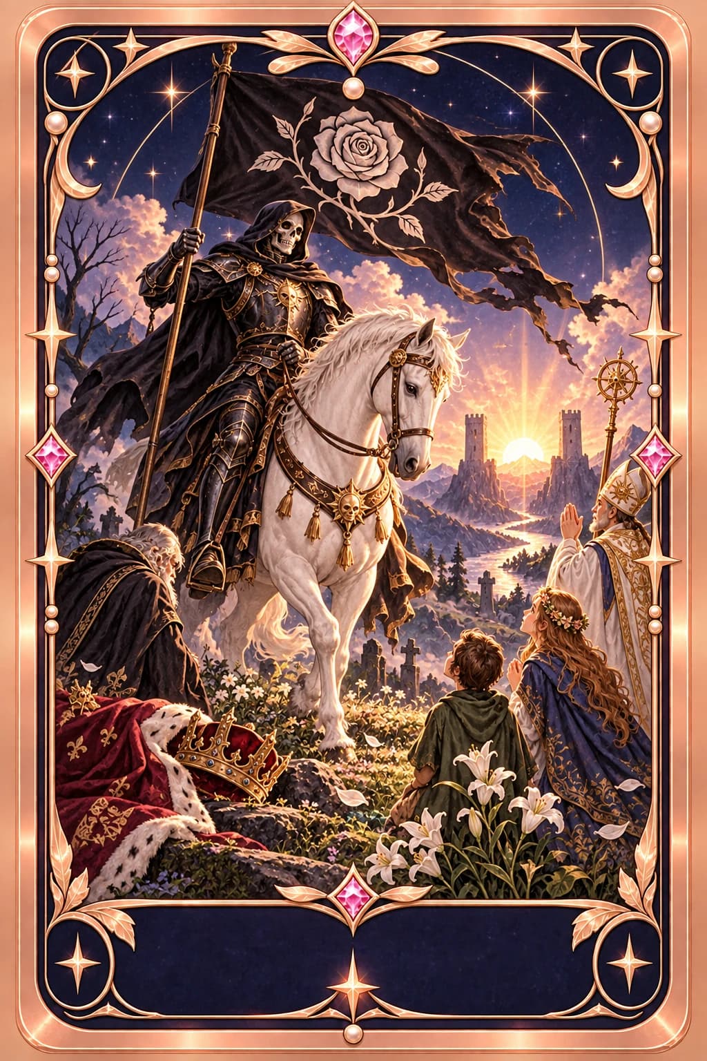Death tarot card illustration