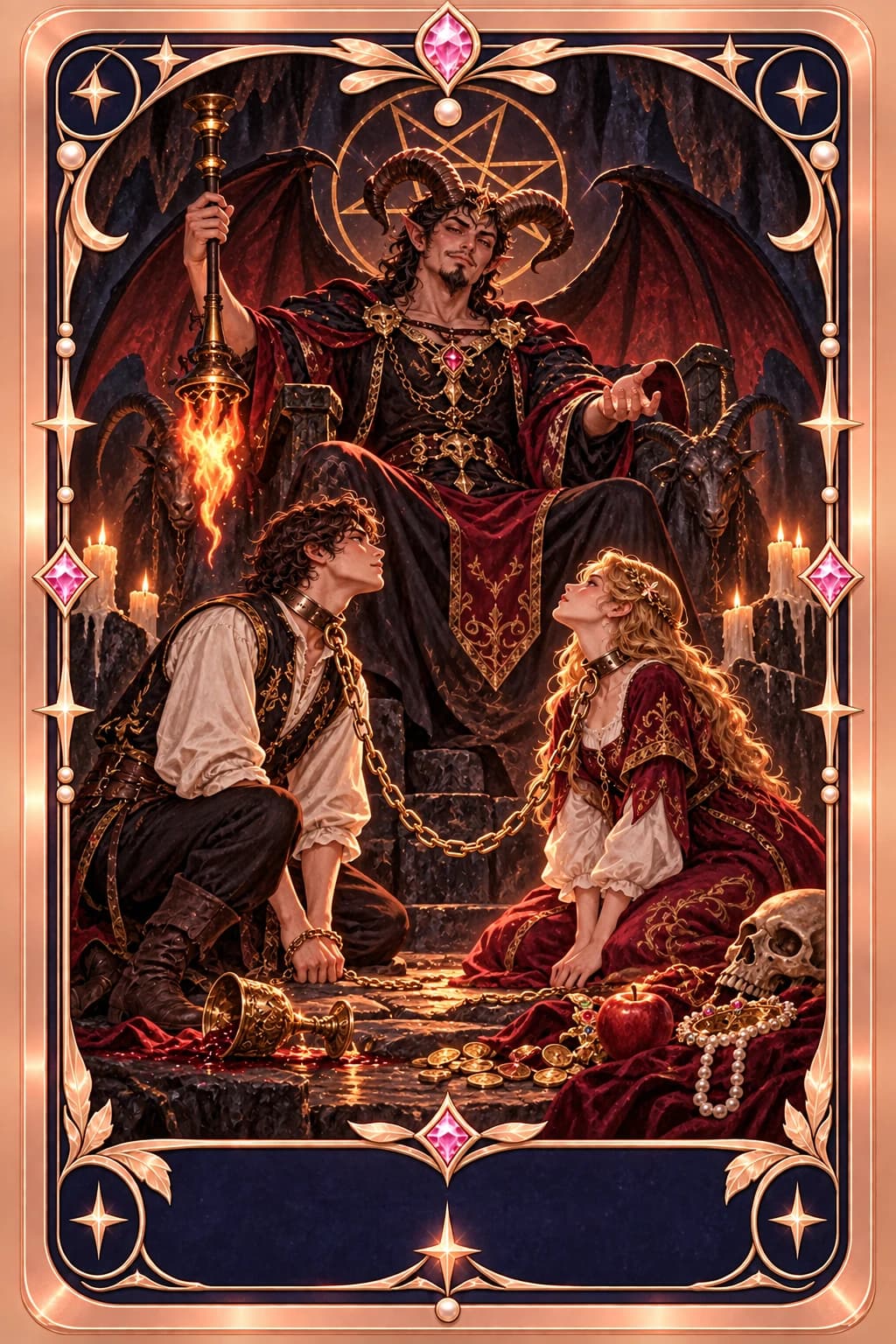 The Devil tarot card illustration