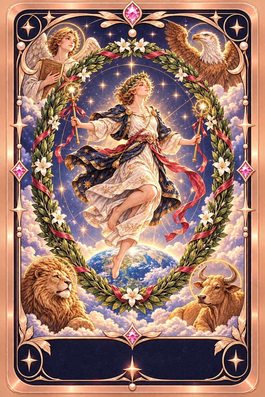 The World tarot card illustration